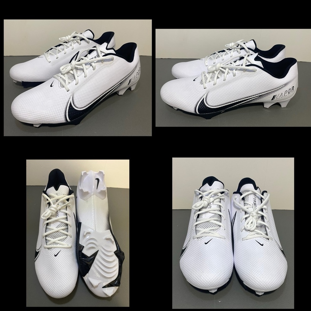 NIKE Vapor Edge Speed 360 White Black Football Cleats Men’s Sz 16 New No Box